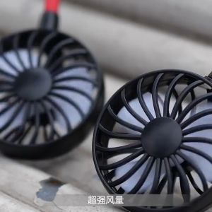 Quạt đeo cổ 360 độ mini có Tinh Dầu tỏa hương tích điện hiện đại nhỏ gọn tiện lợi Siêu Mát