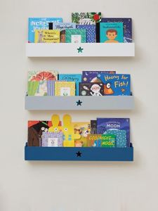 DOUMIBAOBEI | Wall-mounted Book Display Rack Easy Install