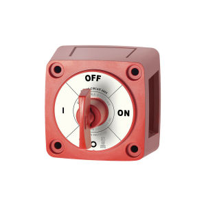 Blue Sea Systems 6004 M-Series ON/OFF Battery Isolator Switch with Locking Key Red