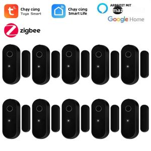 Tuya Zigbee Cảm Biến Cửa Thông Minh Cảm Biến Cửa Sổ Mở Đóng Máy Dò Bảo Vệ An Ninh Gia Đình Hoạt Động Với Ứng Dụng Và Cổng Smart Life