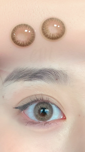 (COD)-100°-600° magister OMG คอนแทคเลนส์สายตาสั้น สีน้ำตาล คอนแทคเลนส์รายวัน ใช้ได้หนึ่งปี เลนส์มินิ สีสันสดใส 14.0mm จัดส่งฟรี