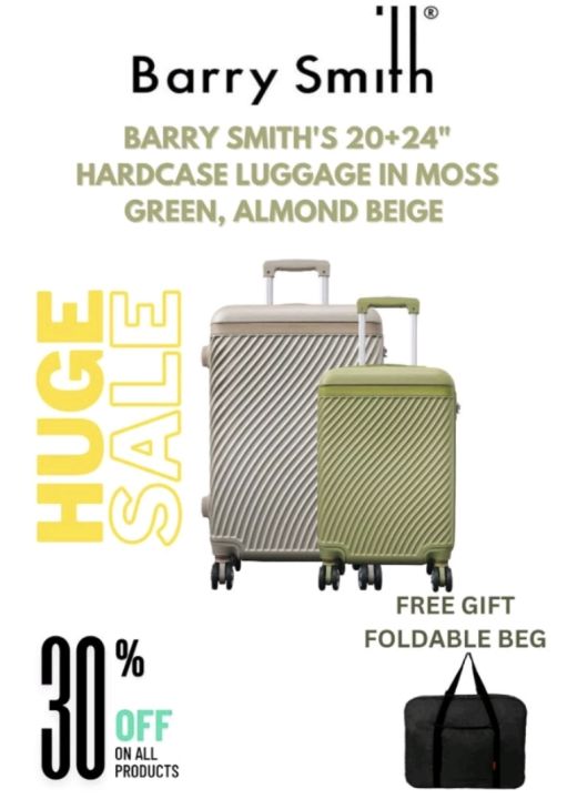 Barry Smith 20 24 Hardcase Luggage With Free Gift Lazada