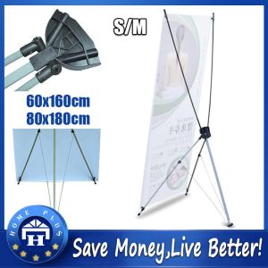 【Local delivery】 X Banner Stand Heavy Duty PLUS 2x5 X-Banner Standee for Tarpaulin Advertising Steel Base Fiberglass Plastic X-Banner-Stand
