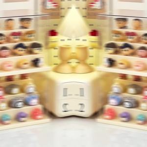 กล่องใส่โมเดล กล่องใส่ art toy กล่องใส วางซ้อนได้4 ชั้น มีสองสีให้เลือก ตุ๊กตาของสะสม ที่เก็บของสะสม