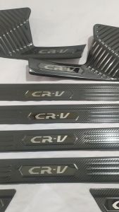 Ốp Bậc Chân Nẹp Bước Chân Carbon Xe Honda CRV 2023-2018 Mẫu Carbon Cao Cấp Nhất