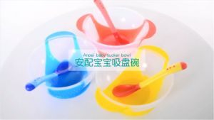 🔥 ขายร้อน ชามข้าวเด็ก ชามก้นดูด, เซ็ต 3 ชิ้น (ฝา/ชาม/ช้อน) ชามอาหาร