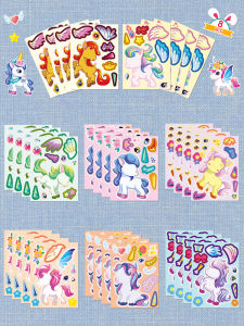 Original Princess Sticker Set Cute Cartoon Childrens Quiet Book Educational Cartoon Pattern Decorative Scrapbook Luggage Handle