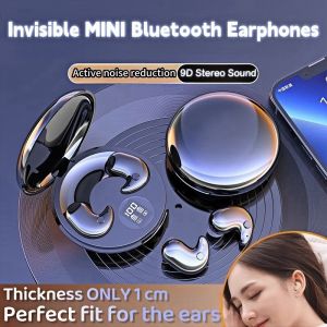 Tidur Alat Dengar Bluetooth🔥Bluetooth 5.4 Alat Dengar Wayarles Kalis Air Paparan LED Halimunan Ultra Nipis Alat Dengar Bluetooth Dalam Telinga