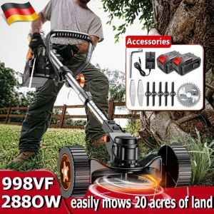 Mesin Rumput Bateri 1298VF Lawn Mower Cordless Grass Cutter Electric Grass Trimmer Grass Cutter Machine 割草机 除草机