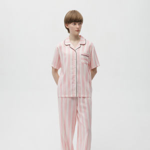 Bananain | Silk Long Sleeve With Cups Tencel Pajamas