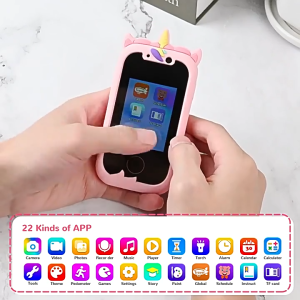 [SG] Childrens Phone/Mobile/Camera Toy Smart Touch Screen Dual Camera Unicorn Educational Early Education Action Camera
