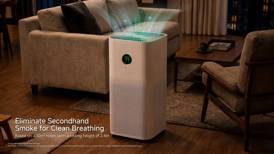 Xiaomi Mijia Smart Air Purifier 6 | 443m³/h CADR HEPA Filter 5 Sensors 5-Stage Purification Bacteria Removal Odour & Second-hand Smoke Removal Low Noise Energy Saving 29-50㎡ Rooms