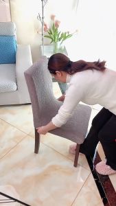UBH Chair cover Sarung kerusi meja makan Flexible High Elastic Modern Banquet Dining chair seat cover