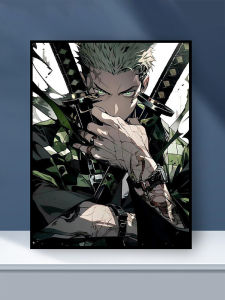 Modern Minimalist DIY Digital Oil Painting Fill Coloring Cartoon Anime Hand Drawn Gift Bedroom Decorative Canvas Painting