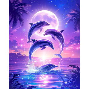BILIBILI | Oil Painting By Numbers Aurora Night Landscape DIY Number Drawing Canvas Pictures By Numbers Home Decor Large Size