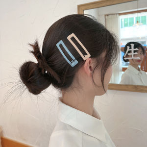 Colorful BB Hair Clips Sweet Side Ponytail Hair Accessories Nurse Hat Fixing Clips Back of Head Fringe Hairpins by Yufei