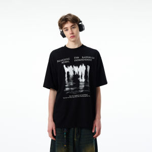 MADWITCH | Gothic Letter Print T-Shirt