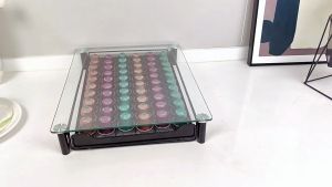 Maximize Your Coffee Capsule Storage! 60 - Pcs Nespresso Tempered Glass Drawer Coffee Pod Holder