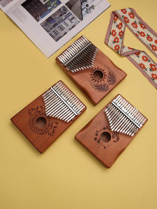 Wensheng Thumb Fiat Kalimba 17-Tone 21-Tone ในประเทศ Peach Blossom Core เหล็กเปียโนสําหรับ Music Therapy และการศึกษา