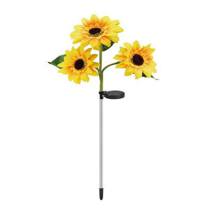 Simulated Outdoor Solar Sunflowers Smart Sense Garden Lights Yard Wedding Thanksgiving Decor Light Waterproof LED Lawn Light
