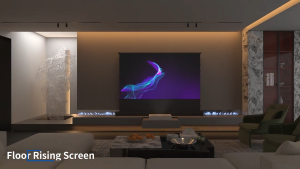 [Motorized Smart Floor Rising] LeApex CBSP UST WuPro Cinema® Projector Screen  [72"-120" Inch]