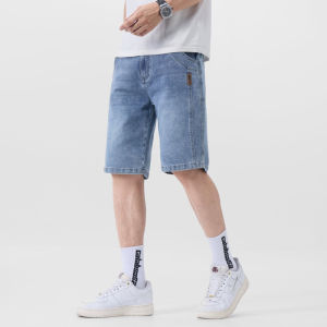 WEIJINSHI | Icy Silk Denim Mens Shorts