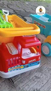 Mainan Truk  Besar Pengangkut Pasir Pantai Set Sekop