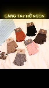 Găng Tay Len Dệt Kim - Bao Tay Giữ Ấm Mùa Thu Đông Đơn Giản Thanh Lịch