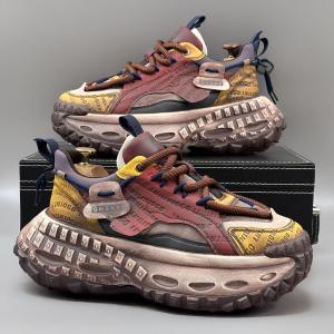 Casual Mens Shoes 2025 Spring Autumn New Style Sport Thick Bottom Dad Casual Shoes Heightening Shoes Low Help Ultrafiber Leather