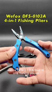 WEFOX FISHING PLIER DFS-0103A (4IN1) - 6" Plier Cutter Pancing Fishing Tackle Plier Memancing