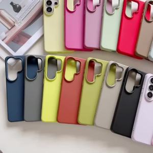 Original Liquid Silicone Shockproof Phone Case For Samsung S26 S25 Edge S24 FE Plus Ultra A57 A37 A17 A56 A36 Solid Color Cover