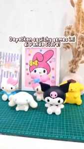 Mainan Squishy Sanrio Wangi Kue / Mainan Squishy Sanrio Chubby / Squishy Lucu Pencet Super Slow