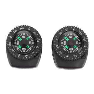2pcs Compass for Watch Sliding Navigation Wristband Portable Beautiful Appearance Compasses Suitable for Outdoor Camping Boating