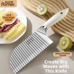 RIMEI | Multifunctional Stainless Steel Potato Wavy Slicer