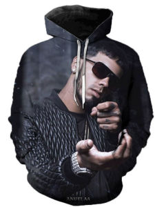 Áo Nỉ in Hình 3D Có Mũ Trùm Đầu Áo Hoodie in Họa Tiết Thời Trang Nam Mùa Xuân Thu Chống Nhăn Thường Ngày