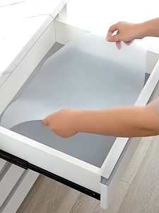 Non-Slip Drawer Mat EVA Shelf Liner Kitchen Placemat Cupboard Mat Coasters