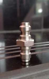 sambungan pompa stainlees. spare part pompa pcp murah.onderdil untuk pompa.doble jantan.kopler mini.mini kupler doble male stainlees