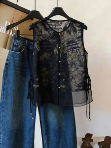 DANTING | Chinese Vintage Style Casual Sleeveless Vest