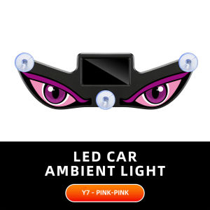 KEVANLY | Devil’s Eye Shaped Car Window Decorative Light With Suction Cup Solar/USB-C Rechargeable Red Yellow White Flashing Warning Lamp