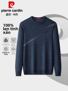 Pierre Cardin | Áo Sweater Thời Trang Từ Lông Cừu Có Thể Giặt Máy