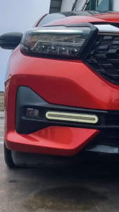 PAKET COVER RING FOG LAMP + DRL LED WELCOME LIGHT SEIN RUNNING + FOG LAMP FOGLAMP LAMPU KABUT LED ALL NEW BRIO 2023 2024 2025 2026 CARBON