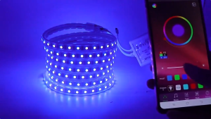 16 Colors RGB Flexible Light 24-Key & APP Remote Control Strip Light DIY Home Atmosphere Decorative Light