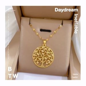 18k Saudi Gold Necklace: A Luxurious Collarbone Chain for Women