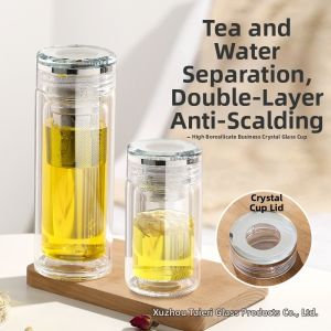 DANBIYIN | Cốc Thủy Tinh 2 Lớp Với Thiết Kế Chống Nóng Và Tách Trà