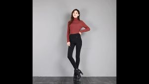 New Womens Stretch High Waist Long Pants Women Tight Black Leggings Plus Size 5XL Solid Color Pencil Pants Korean Version Thin Casual Small Leg Trousers