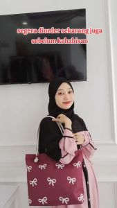 NISA GALLERI Tas Wanita Terbaru Tote Bag Tali Sumbu Tas Kuliah Tas Kerja Kekinian 2024
