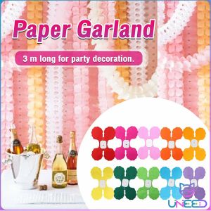 Need. Paper Garland Bunting Banner Birthday Wedding Party Hanging Decoration 3 Meters