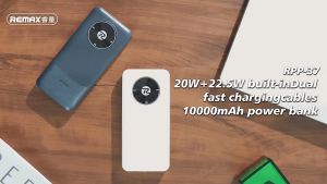 REMAX RPP-37 10000mAh / RPP-38 20000mAh 22.5W Fast Charge Powerbank with Built-In Cable