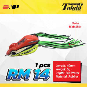 EXP Tulala V3 Skirt Frog Snakehead Fishing Lure Rubber Soft Frog katak casting umpan palsu