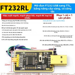 Risym | Mô-đun Chuyển Đổi USB sang Serial TTL Màu Vàng